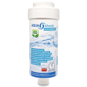 Filtr do wody prysznicowy AQUA shock biały Filtr do wody prysznicowy AQUA shock biały