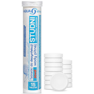 Tabletki do Dezynfekcji Studni i Zbiorników Wodnych AQUA shock Tuba 15szt.