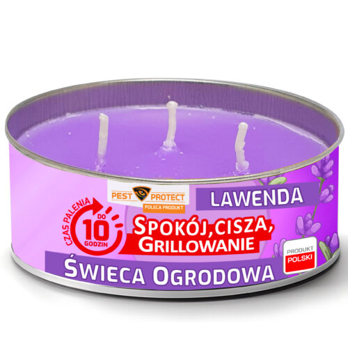 Świeca Ogrodowa Lawenda Pogromcy Komarów 130g Świeca Ogrodowa Lawenda Pogromcy Komarów 130g
