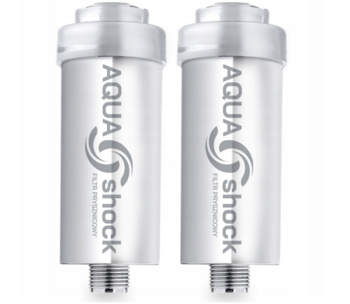 Filtr prysznicowyAQUA Shock FA 2x Filtr Prysznicowy AQUA shock Srebrny
